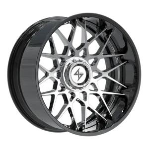 Sentali – BFX-5 – Black – 22″x12″ -44mm – Summer Wheels – SBFX53221281443